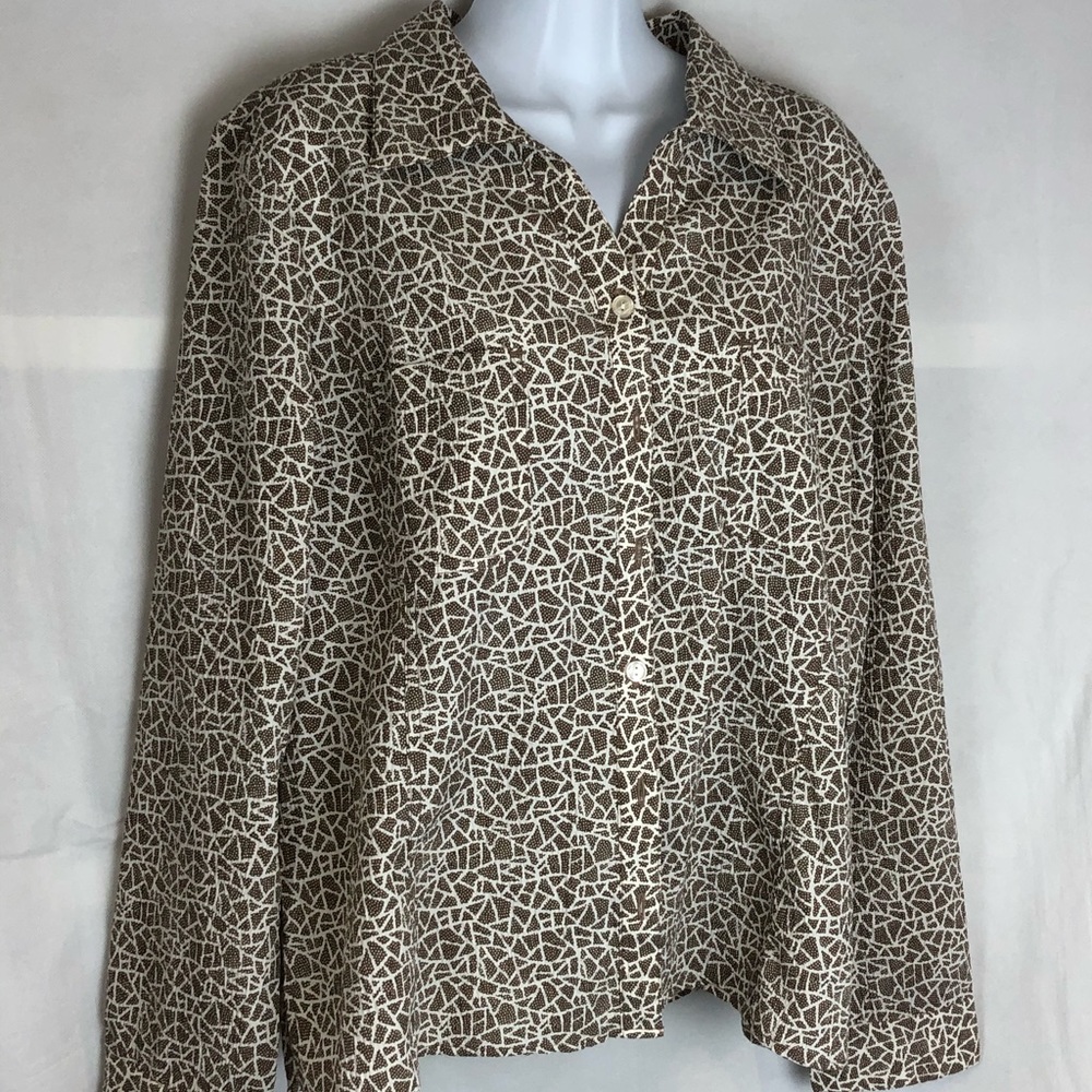 NWT Christopher & Banks Womens Button Up XL